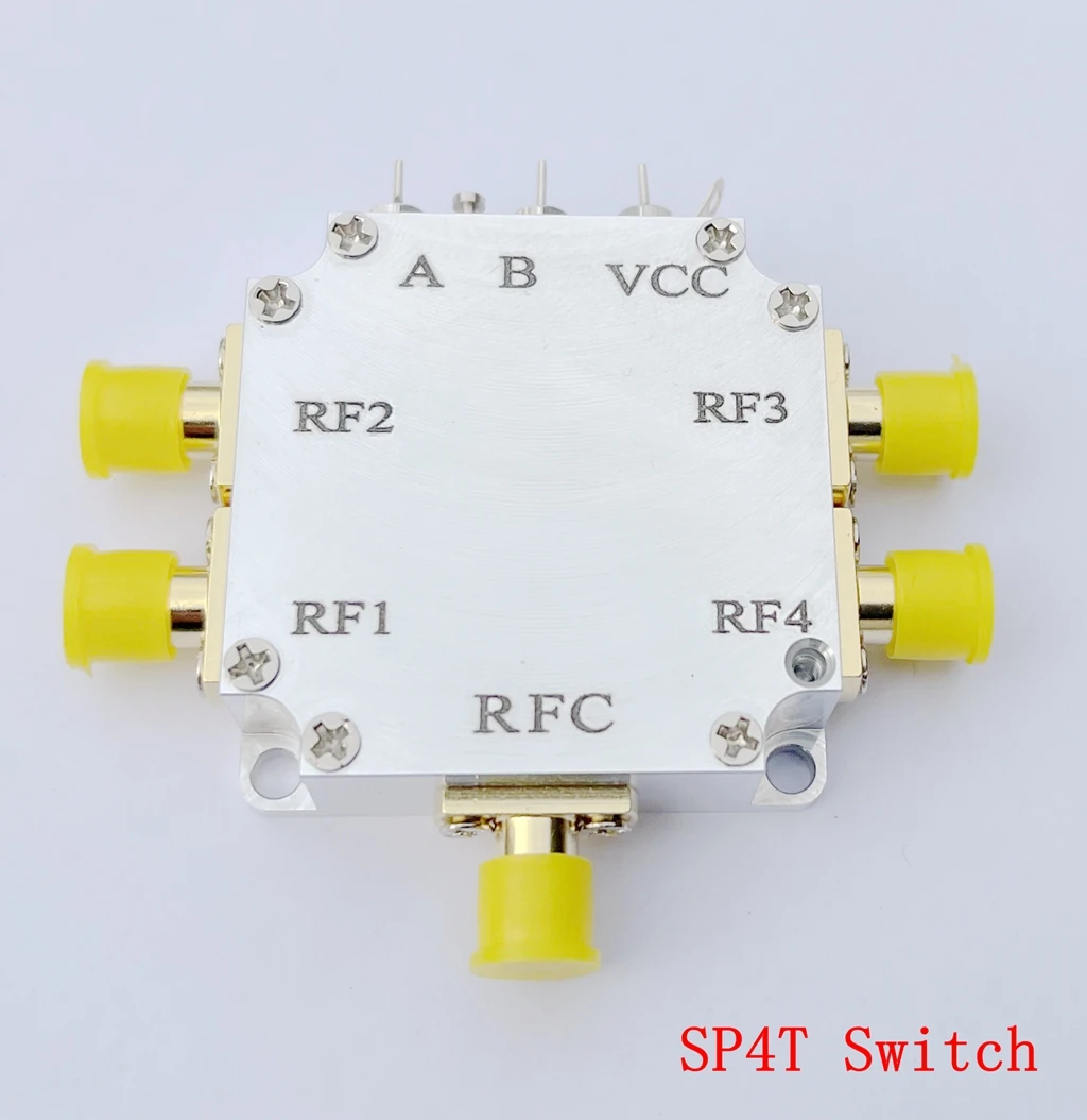 SP4T 4 개 RF 전자 스위치, 광대역 광대역, 높은 절연, 낮은 삽입 손실, 1dB