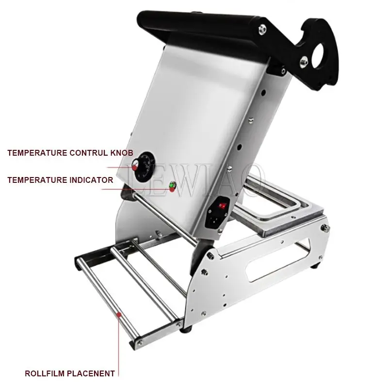 Takeout Lunch Box Hand Pressure Plastic Tray Sealing Machine Manual Food Tray Sealer Fresh Keeping Box Sealing 4