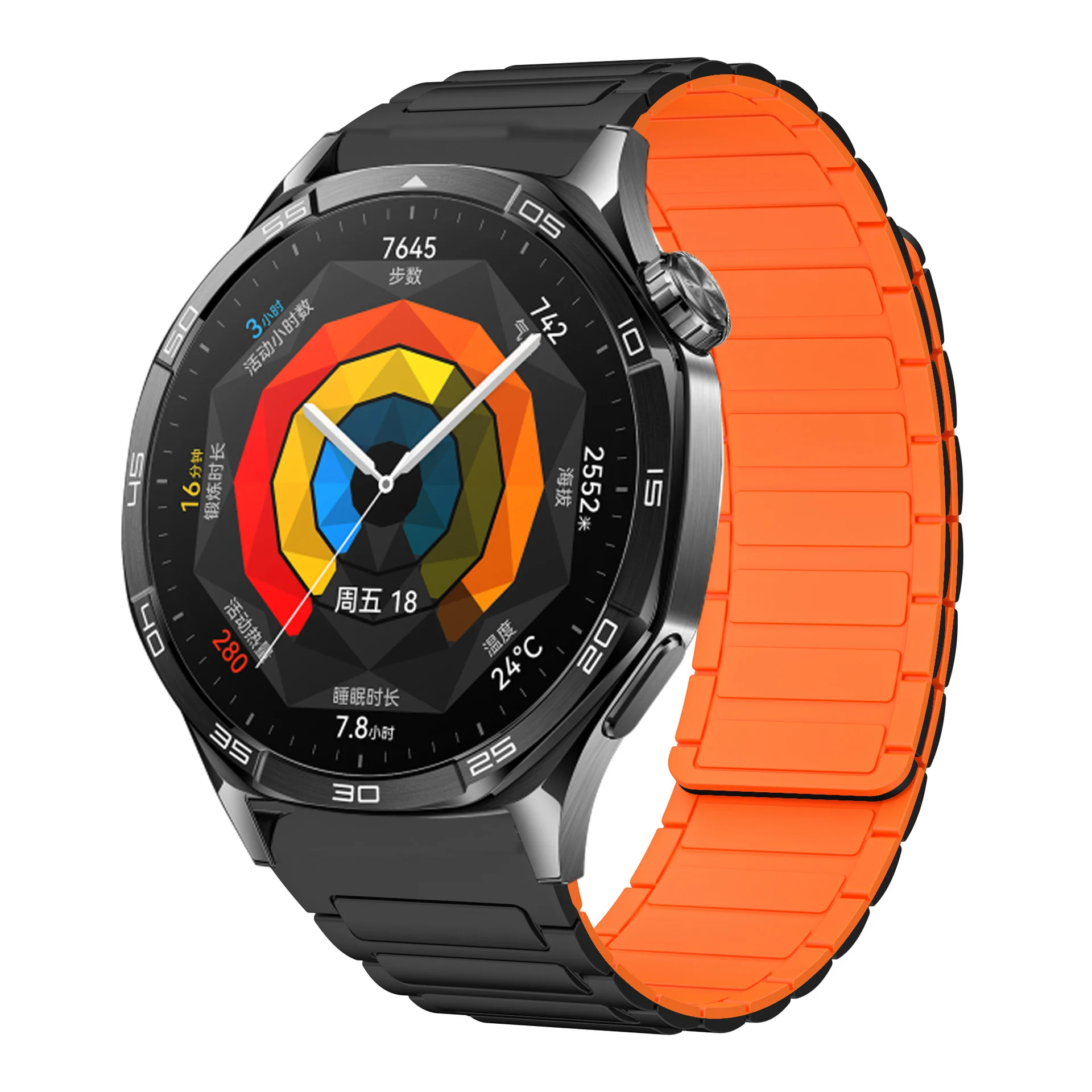 22mm Magnetic Silicone Sport Watch Strap