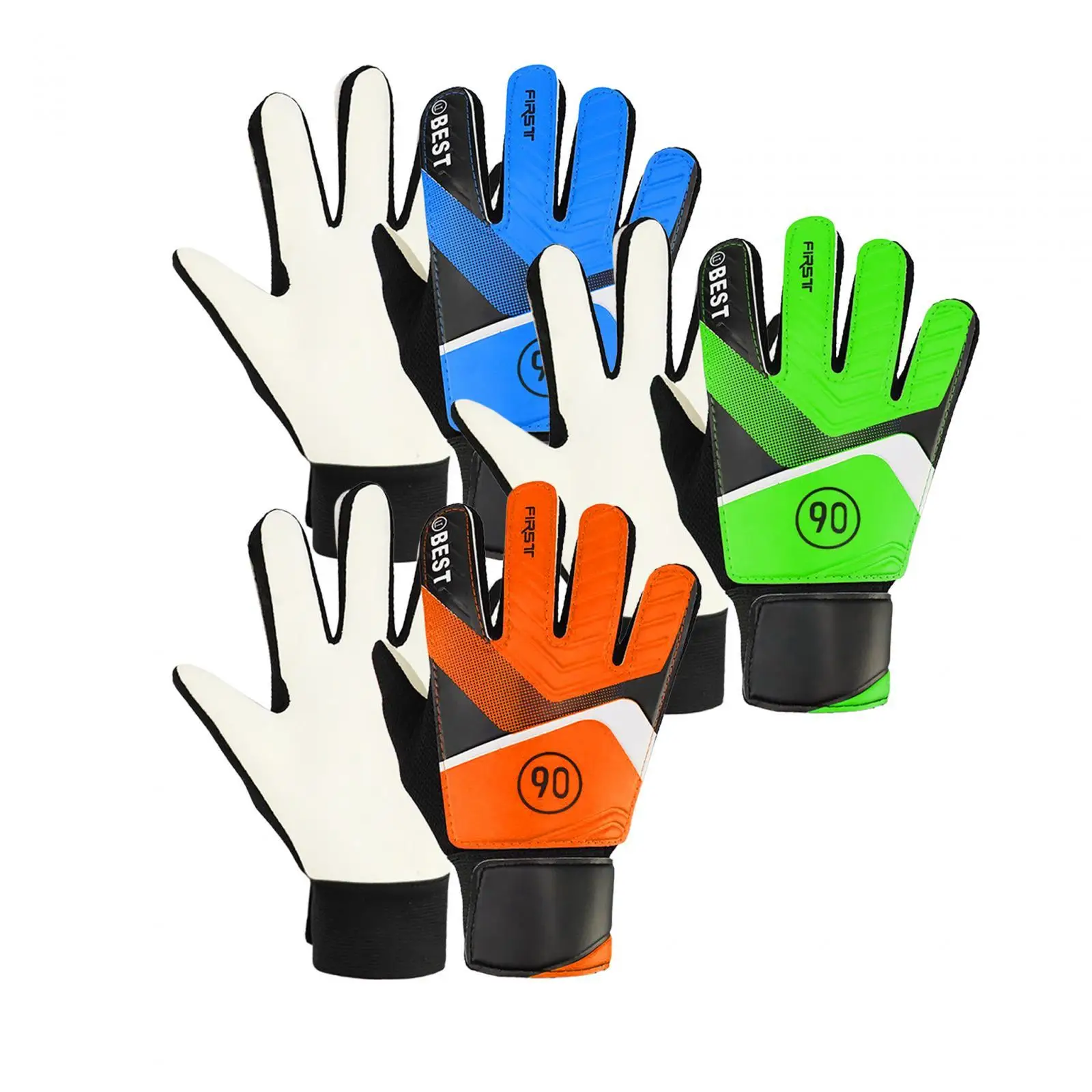 Kids Goalkeeper Gloves Goalie Gloves Latex Professional Breathable Size 6 for Boys Girls