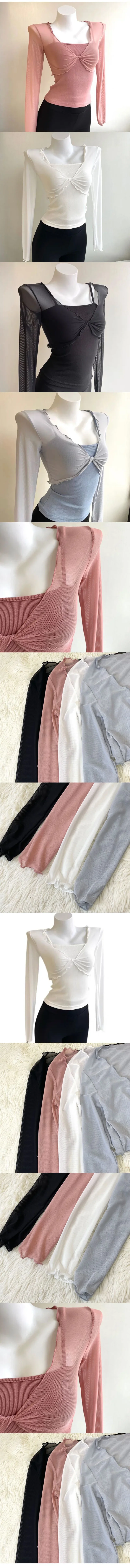 Cárdigans elegantes y sexys de moda para mujer, de color liso, transparentes, de manga larga, de malla, estilo vintage, con cordones, estilo urbano, cárdigans cortos.