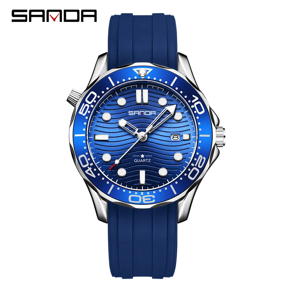 2025 SANDA 1145 Fashion Business Men's Quartz Watch Simple