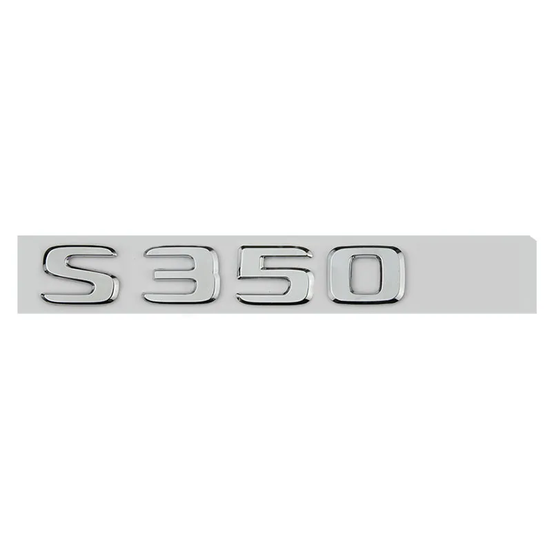 Flat 3D ABS Emblem Badge Car Body Rear Trunk Letter Stickers S320 S350 S400 S450 S500 S560 4MATIC For Mercedes Benz