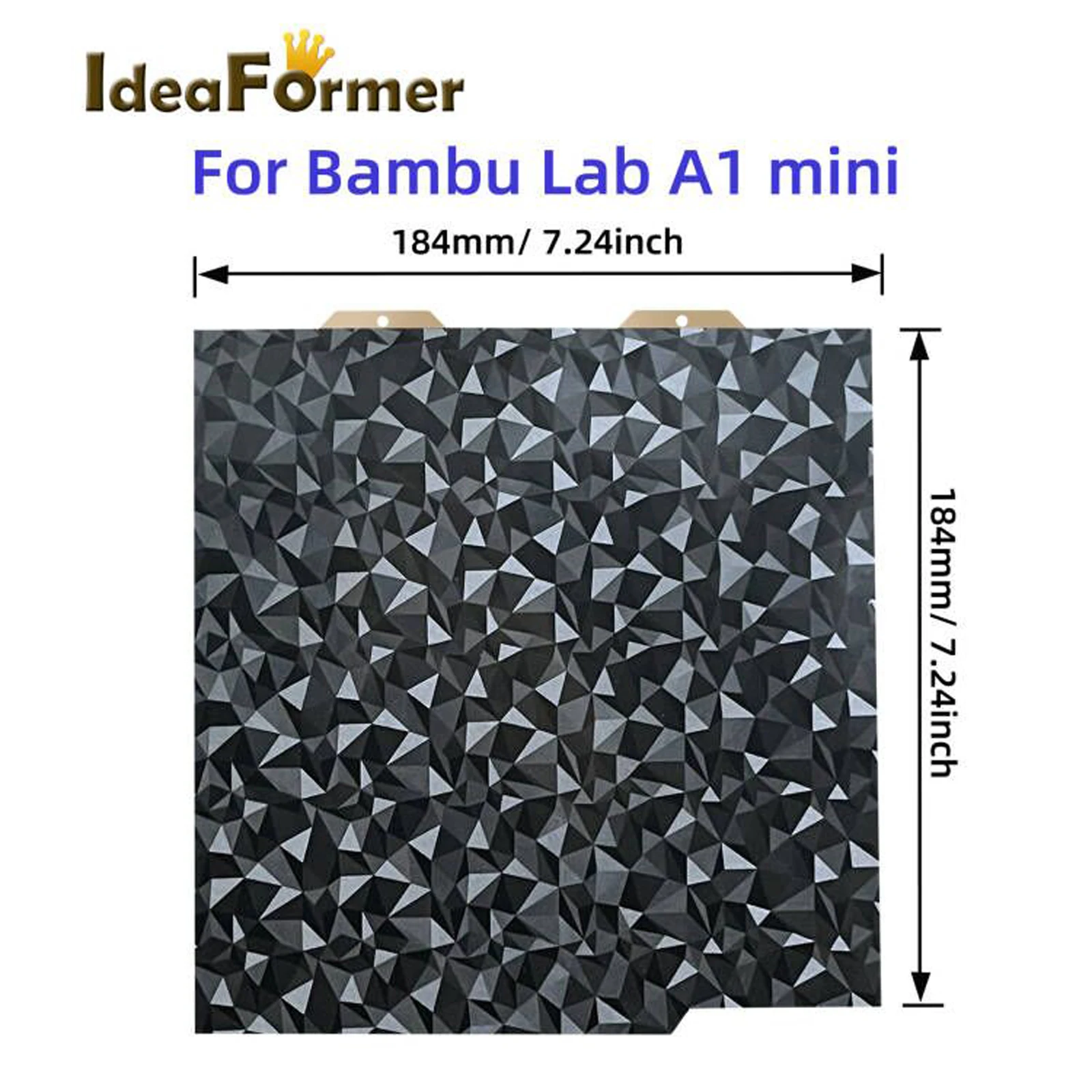 For Bambu Lab A1 Mini Build Plate Double Sided H1H PEY PEO PET PEF Bed Spring Steel Sheet Pei Sheet 184x184 for Bambulab A1 Mini