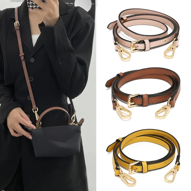 1.2cm With Pink Leather Purse Strap, High Quality Wrapping