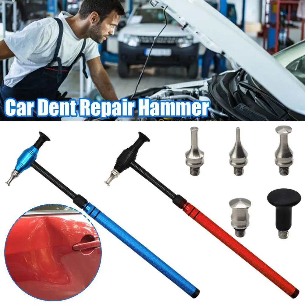 

Car Adjustable Length Hammer Dent Repair Hammer No Trace Shaping Body Sheet Metal Dent Repair Striking Hammer Leveling Tool