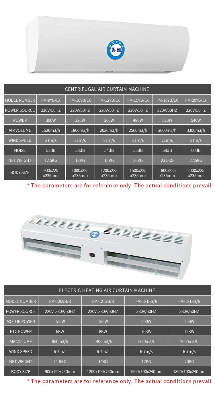 0.9m Natural Air Curtain Machine