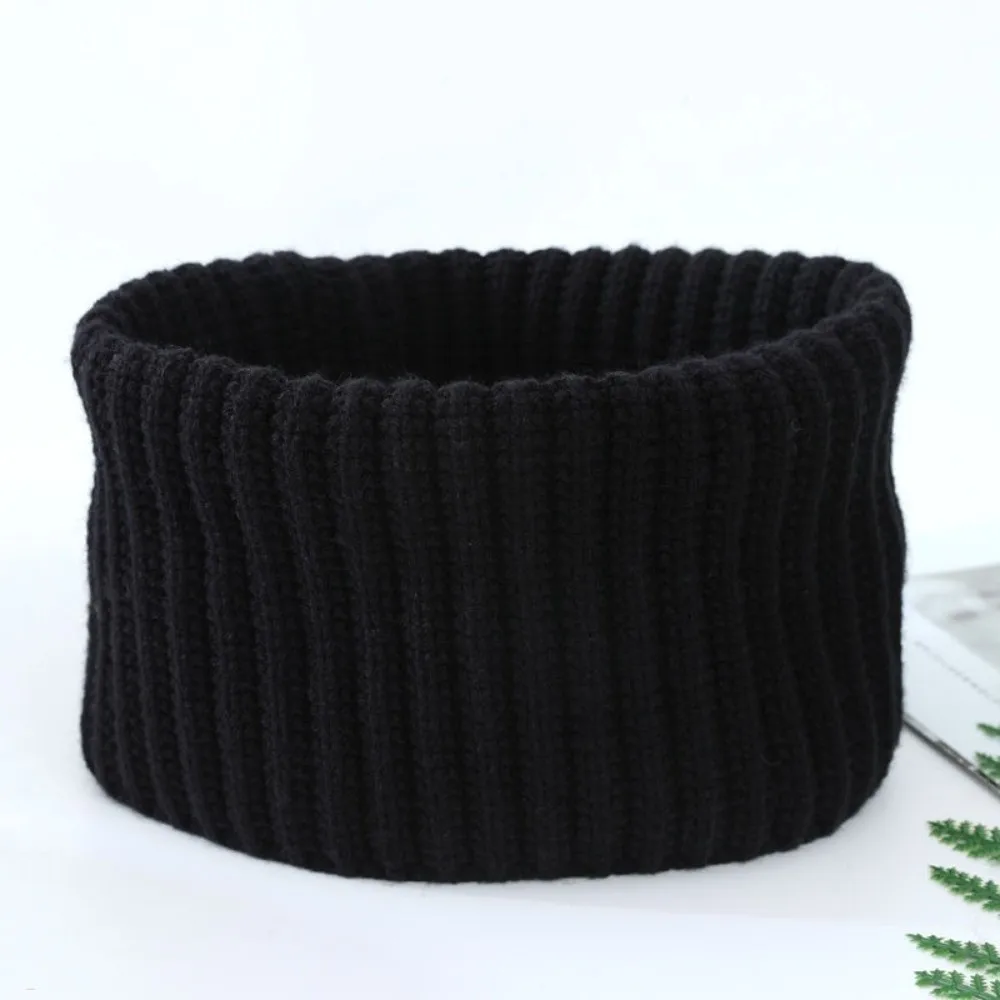 Fashion Autumn Winter Neck Warmer New Men Women Knitted Cervical Collar Windproof Thick Design Knitted Scarf Winter Scarf