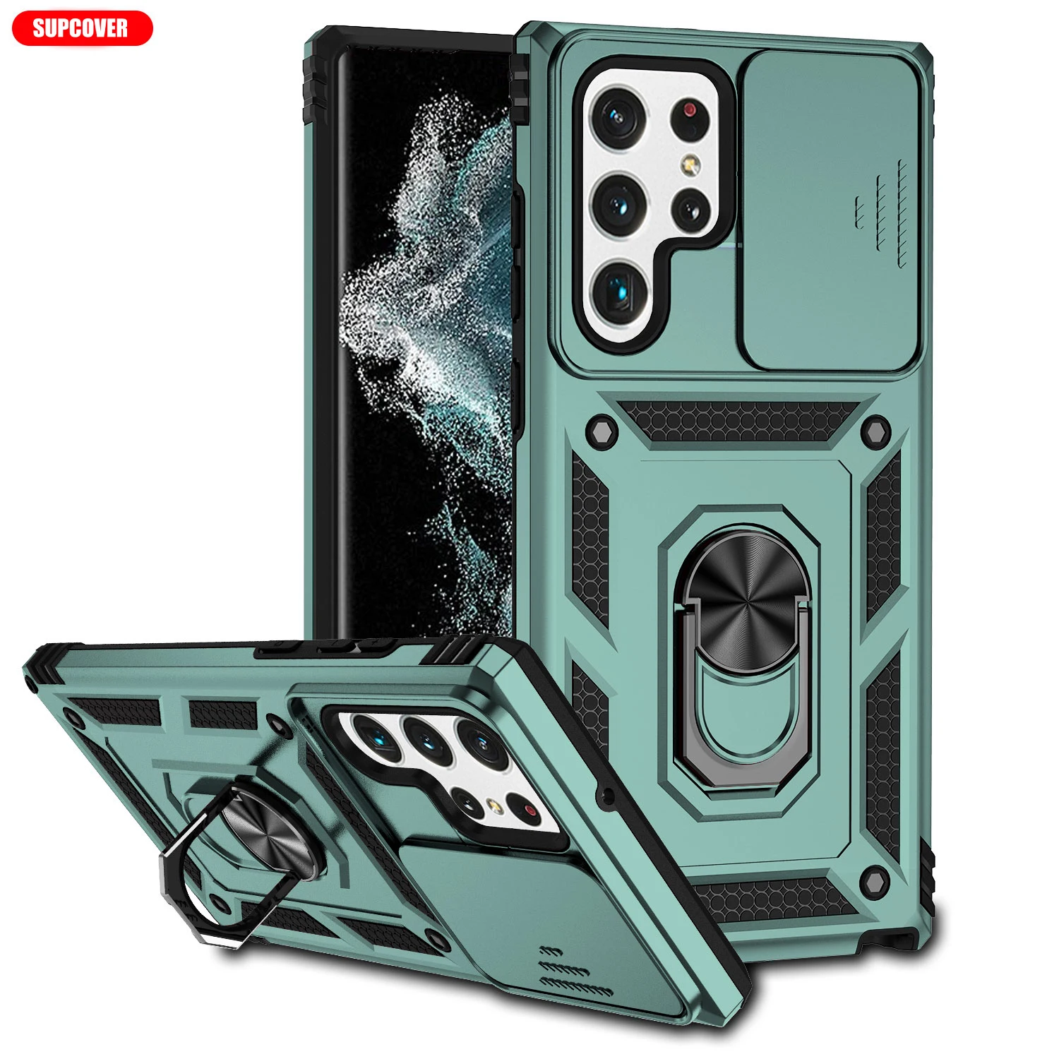 Supcover Green Protective TPU Silicone PC Armour Anti shock Phone Case