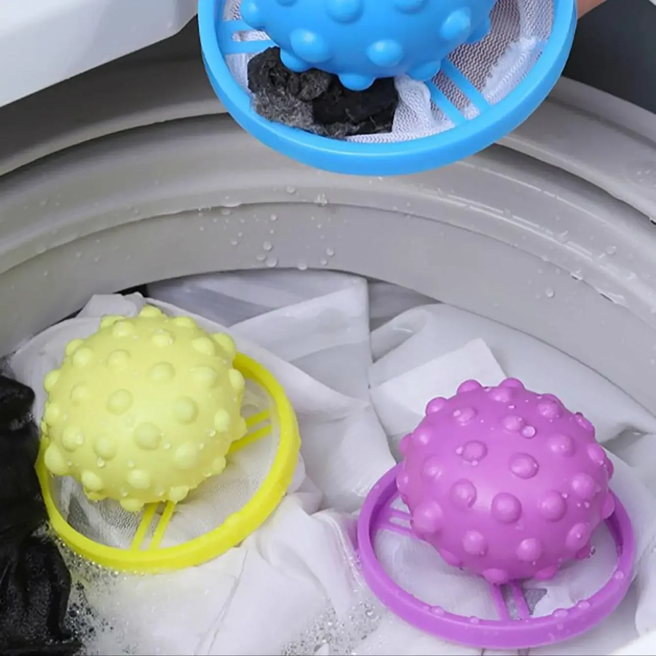 Washing Machine Filter Mesh Bag Reusable Pet Hair Catcher