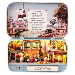 Handmade DIY Wooden Dollhouse Miniature Kit: Cute Assemble Box Theatre (Q012)