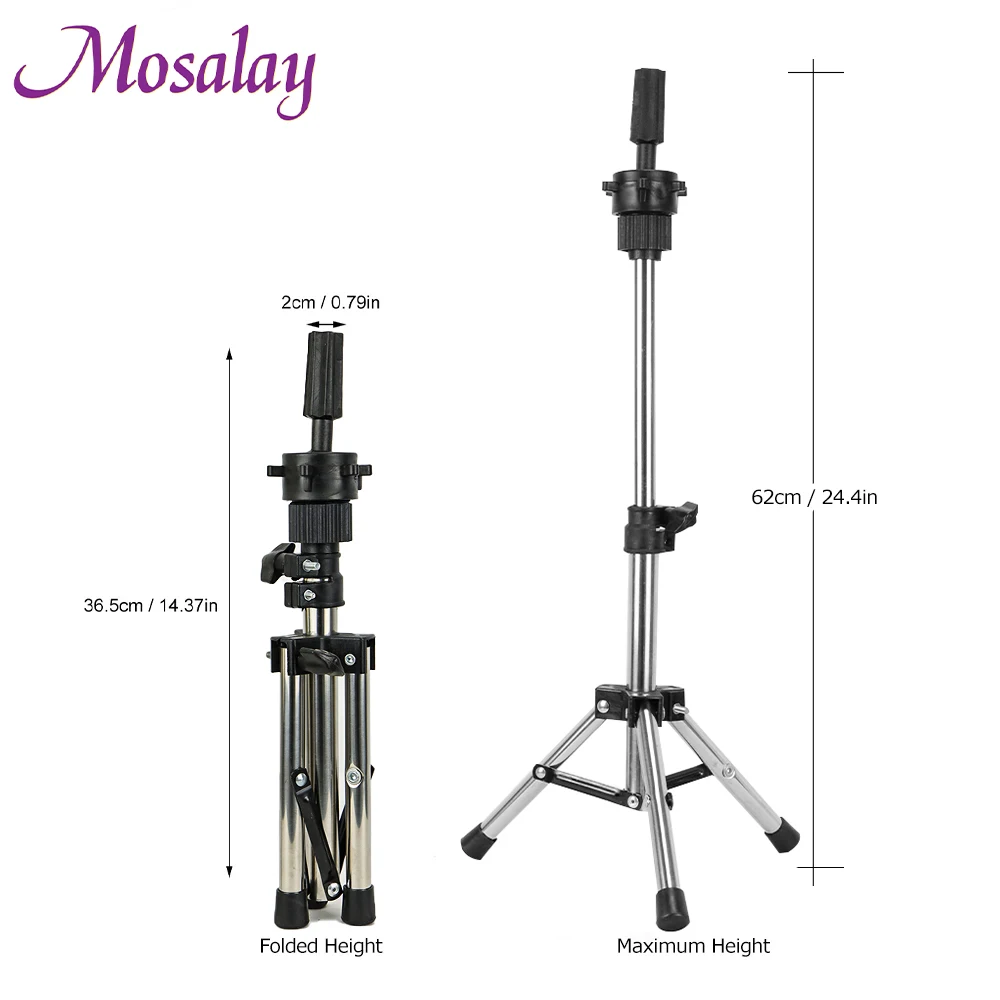 Canvas Block With Wig Tripod Stand Holder For Making Wigs Training Mannequin Head With Stand For Display Styling Manikin Head wig stand wig stand holder wig head mannequin mannequin head holder mannequin head model wig supplies