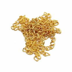 2 - Meter Vibrant Metal Chains for DIY Jewelry and Craft Accessories (Gold)