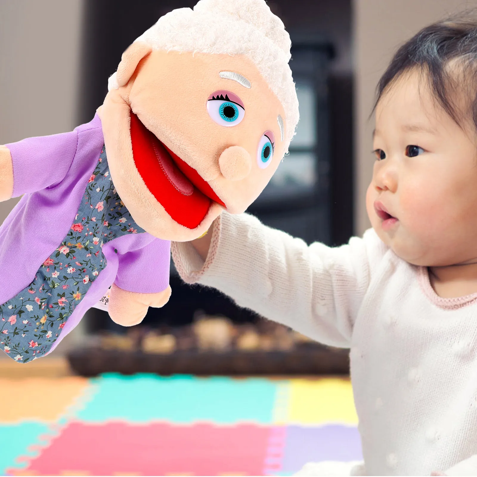 실물 같은 손인형 어린이를 위한 창의적인 손가락 인형 대화형 스토리텔링 교육용 파티 선물 스트레스 해소 도구