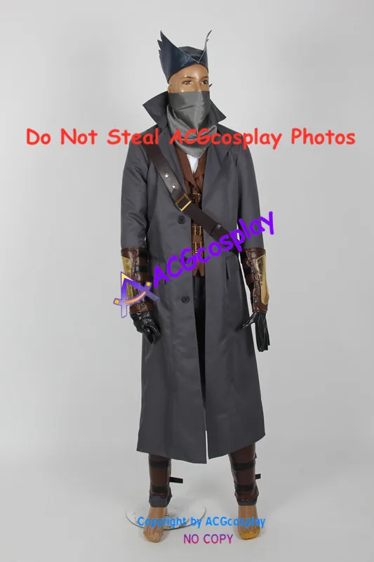 Bloodborne Hunter Cosplay Costume Acgcosplay Include Copricapo