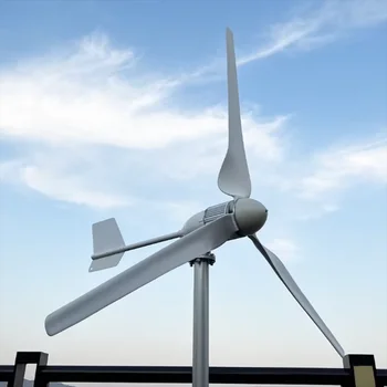 10KW 12V 24V 48V Horizontal Axis Wind Power Turbine Manufacturer's direct supply limited time special offer With MPPT Controller