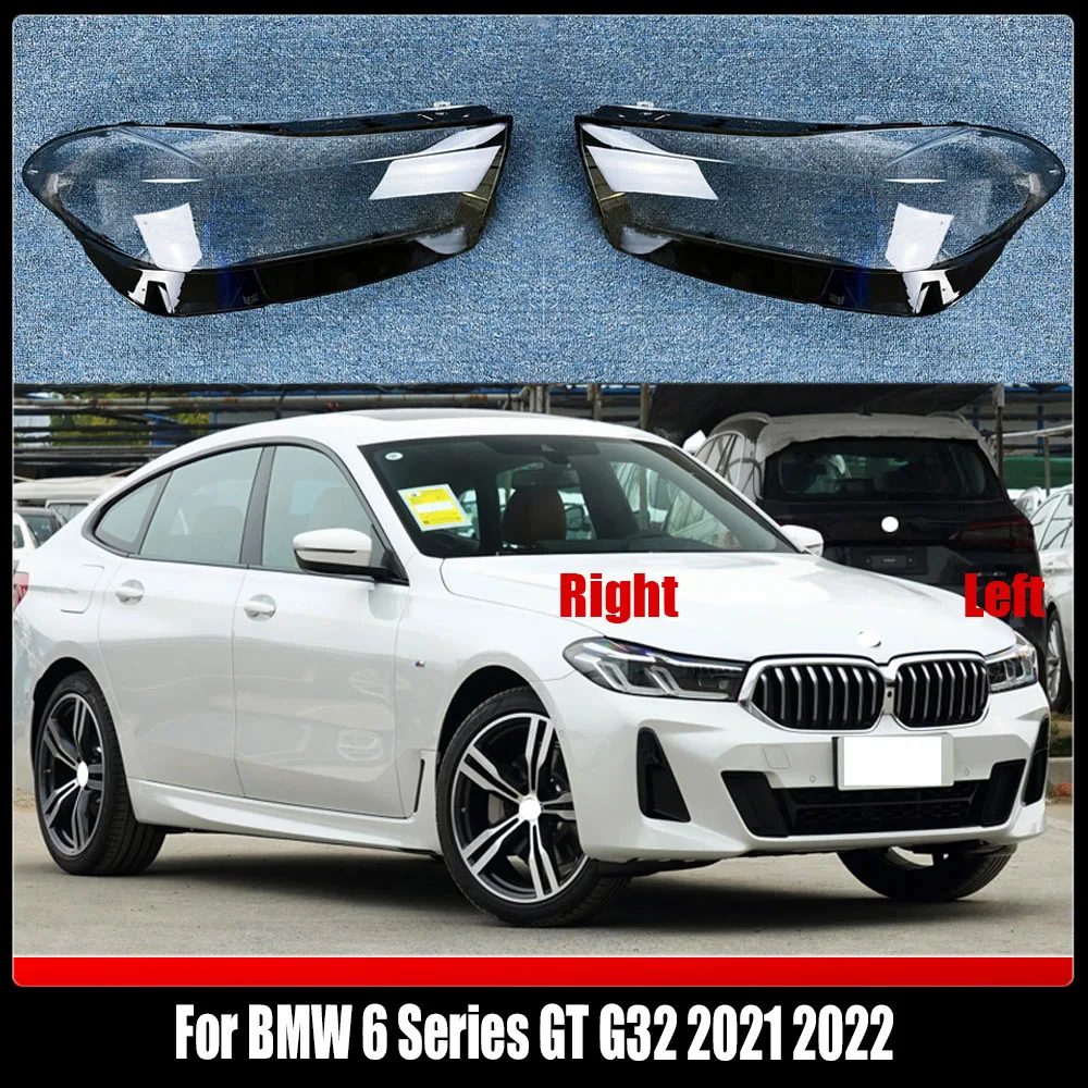 

For BMW 6 Series GT G32 2021 2022 Front Headlamp Cover Transparent Lampshade Headlight Shell Lamp Shade Plexiglass