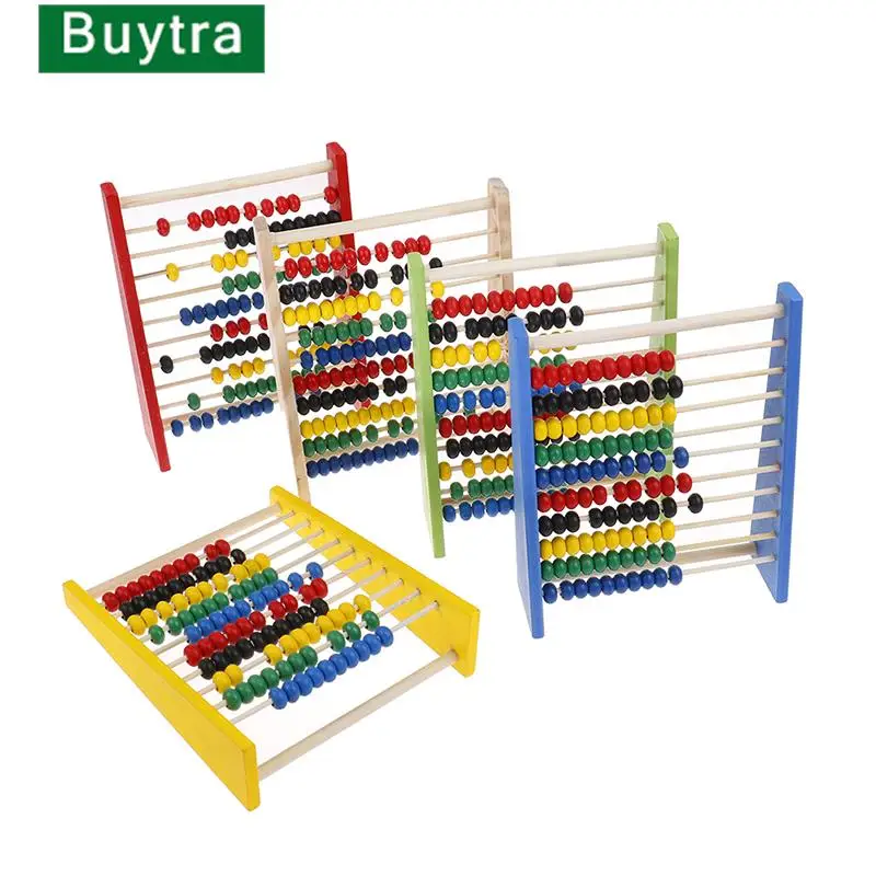 Intelligence Development Wooden Abacus For Kids Mathematics For 3-6 Year Olds Wooden Children's Educational Toys