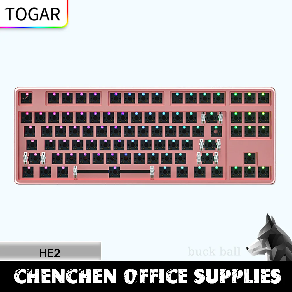 

Togar T200s Gaming Mechanical Keyboard 87/104 Key Wireless Keyboard RGB Hot-Swap 2.4G/Bluetooth 3-Mode Customized Keyboards Gift