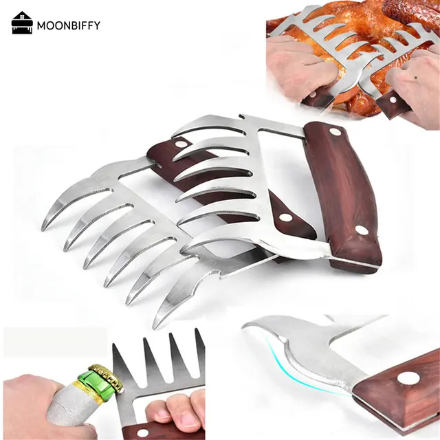 1Pc Multifunkciós Húspréselő Barbecue Villa Hús Elválasztó Élelmiszer Szeletelő Grill Húskezelő Konyha Szerszám Barbacoa