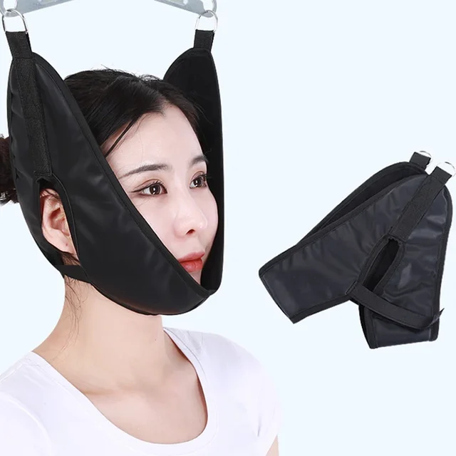 Chiropractic Tools Neck Harness Neck Stretcher Hanging Cervical Traction Device Neck Stretching Belt Osteochondrosis Pain Relief 2