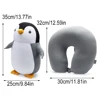 Soft Bedding Cartoon Multifunctional Changable Fluffy Pillows U Shaped Travel Pillow Penguin Whale Protection Neck 5