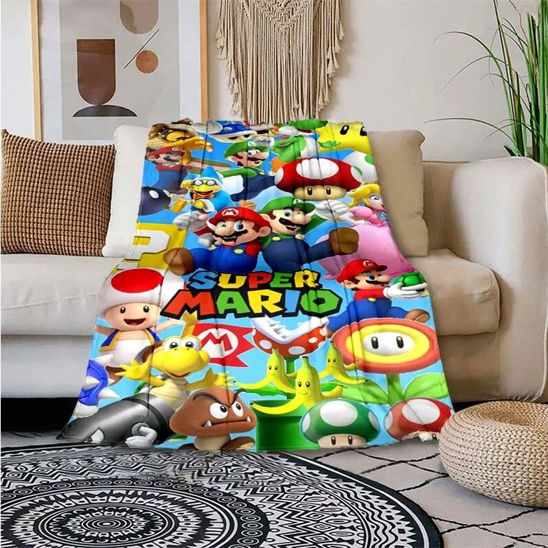 thumbnail image 1 of Manta con estampado de Super Mario, ligera, para sala de estar, dormitorio, habitación de niños, cálida, regalo de Navidad, 1 of 5