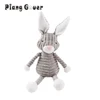 Cute Rabbit Plush Gray Small Dog Toy Puppy Cartoon Animal Pet Squeak Toy 1