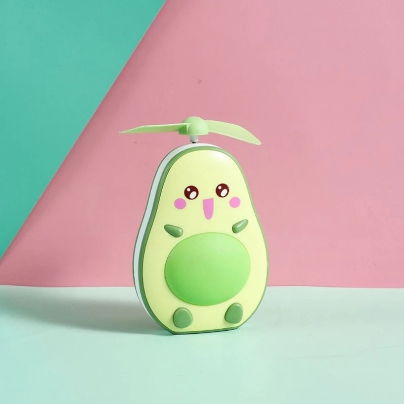 

W8KC Avocado Makeup Mirror Portable Fill Light Make-up Mirror Handheld Mini