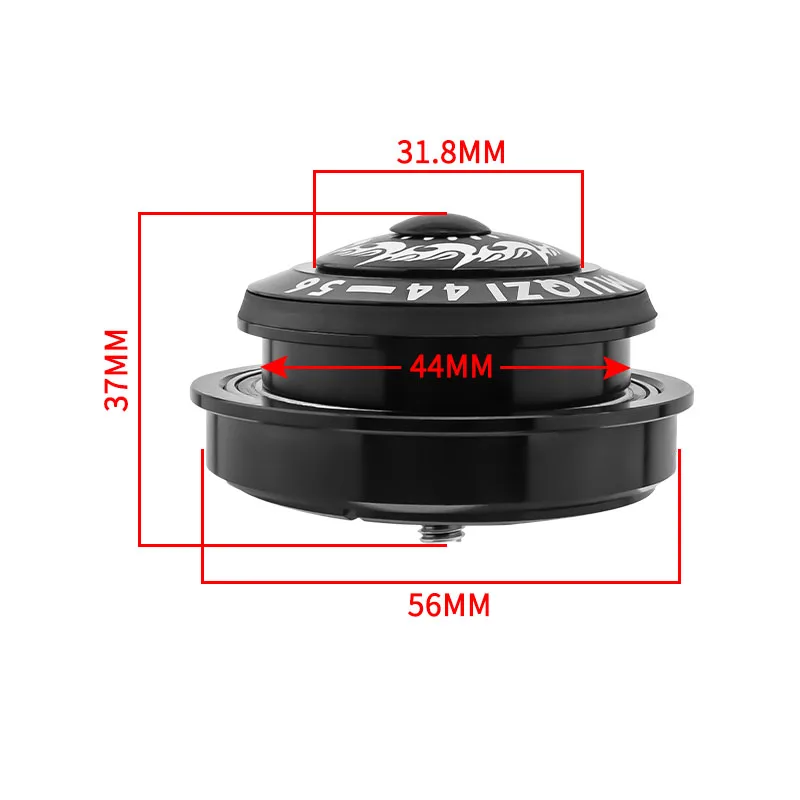 メタライズ MUQZI 44-56MM Integrated Headset MTB Road Bike 44mm 56mm