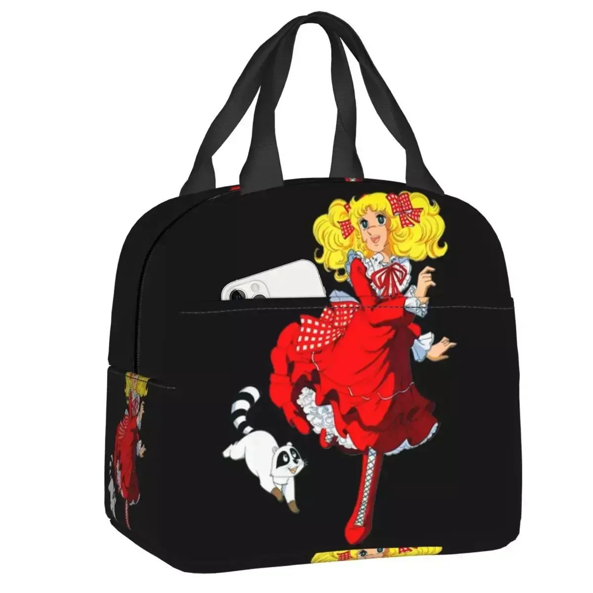 

Custom Candy White And Klin Lunch Bag Men Cooler Warm Insulated Lunch Boxes Kids School Children Fruit Fresh Storage Bag