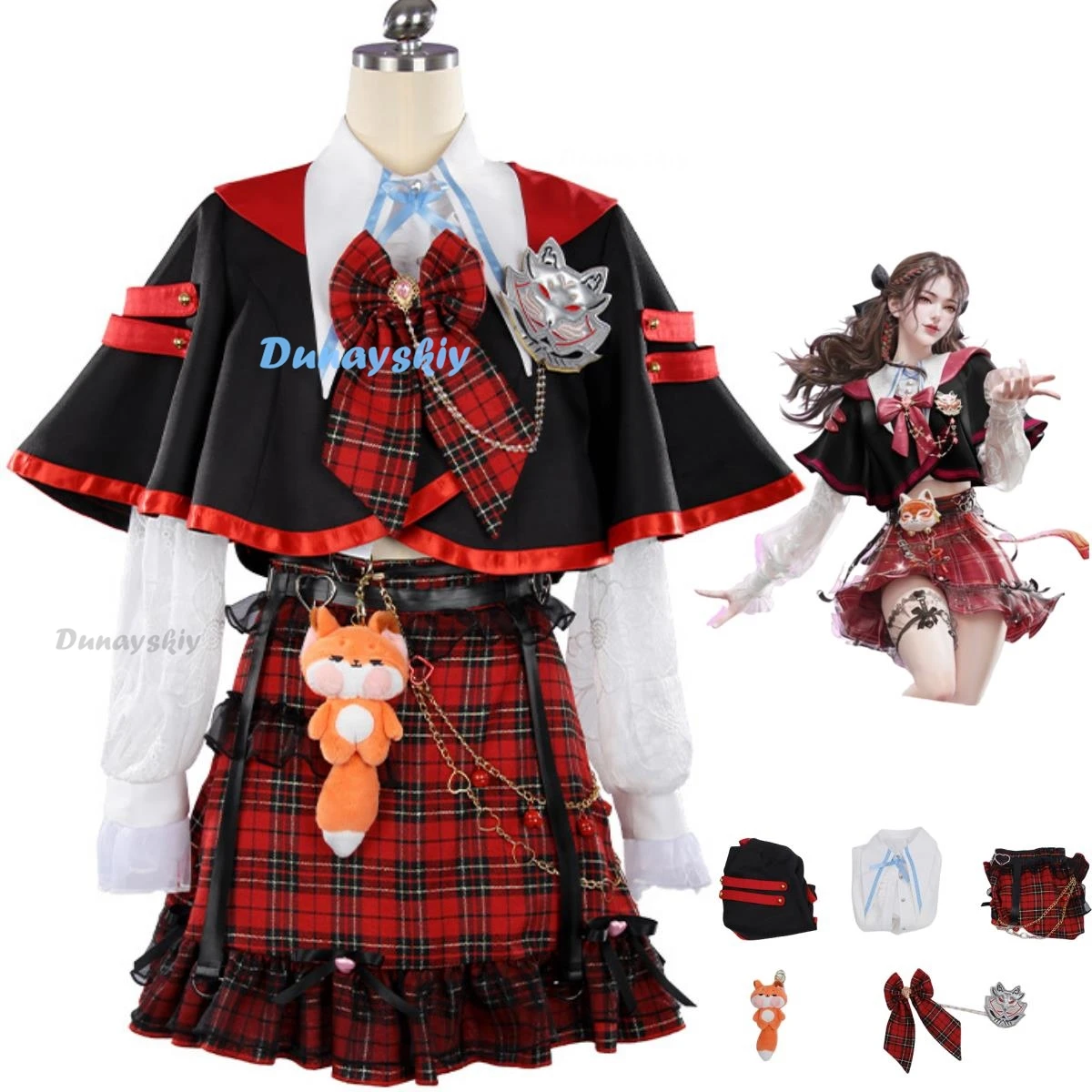 

Game Naraka: Bladepoint Tessa Cosplay Costume Skin Spring Overture Sailor JK School Uniforms Woman Sexy Kawaii Halloween Suit