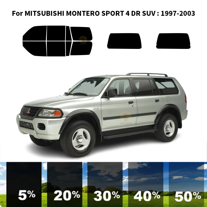 

Precut nanoceramics car UV Window Tint Kit Automotive Window Film For MITSUBISHI MONTERO SPORT 4 DR SUV 1997-2003