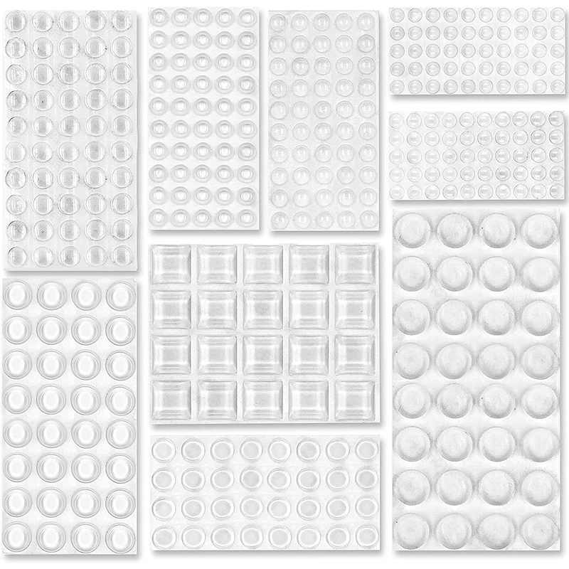Silicone furniture pads rubber furniture pads silicone door stoppers rubber door stoppers 100~10PCS Door Stops Self adhesive Silicone Rubber Pads Cabinet Bumpers Rubber Damper er Cushion Furniture Hardware
