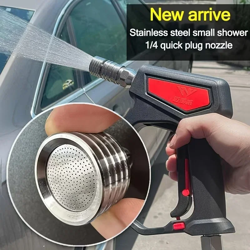 Stainless Steel 1/4 Quick Plug High Pressure Washer Nozzle - Replaceable Blades for Car Wash Home Outdoor Cleaning 2