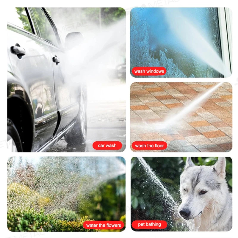 Water Gun Portable High Pressure For Cleaning Car Wash Machine Garden Watering Hose Nozzle Sprinkler Foam