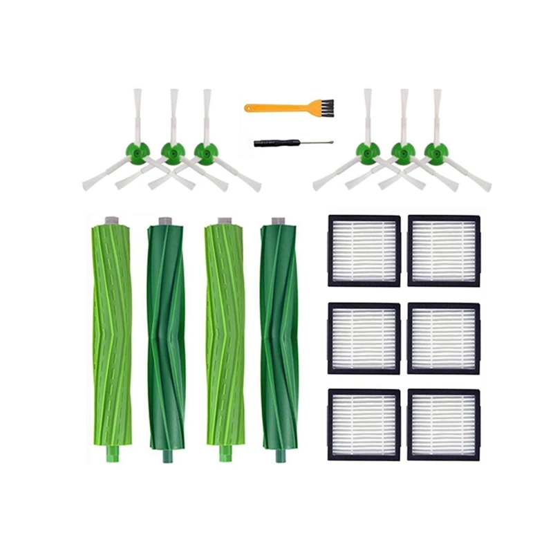 2023 Hot Sale-18Pcs Spazzola Rotante Filtro Hepa Spazzola Laterale Per Irobot Roomba I7 I7 + E5 E6 Serie Robot Aspirapolvere Sostituzione