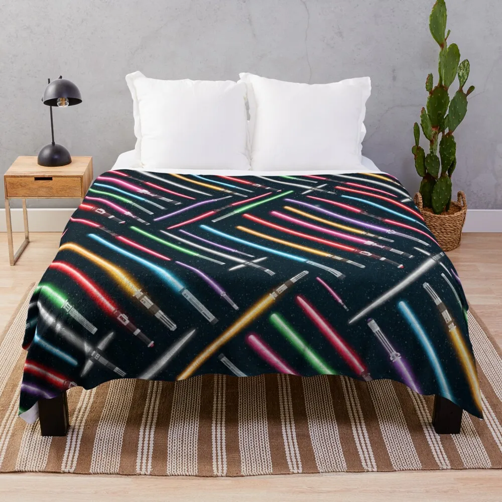 

Lightsabers Throw Blanket Fashion Sofas christmas gifts Blankets
