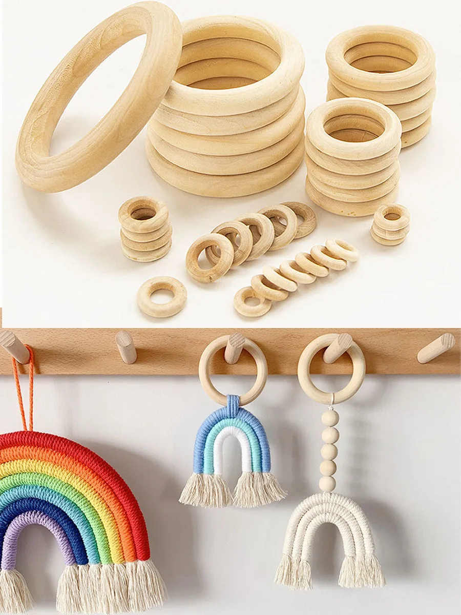 12 Piezas Aros de Madera Natural, Anillos de Madera Sin Acabar para Manualidades, Decoración Hogar, Hacer Joyas, Conector Pendiente - 80m 12 Piezas Aros de Madera Natural, Anillos de Madera Sin Acabar para Manualidades, Decoración Hogar, Hacer Joyas, Conector Pendiente - 80m