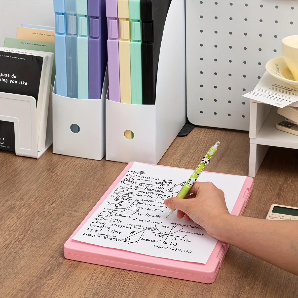 Clear Plastic A4 Document Folder-Multi-Purpose Storage Box for Home, Office, Or School-Organize Papers, Books, And Test Pape