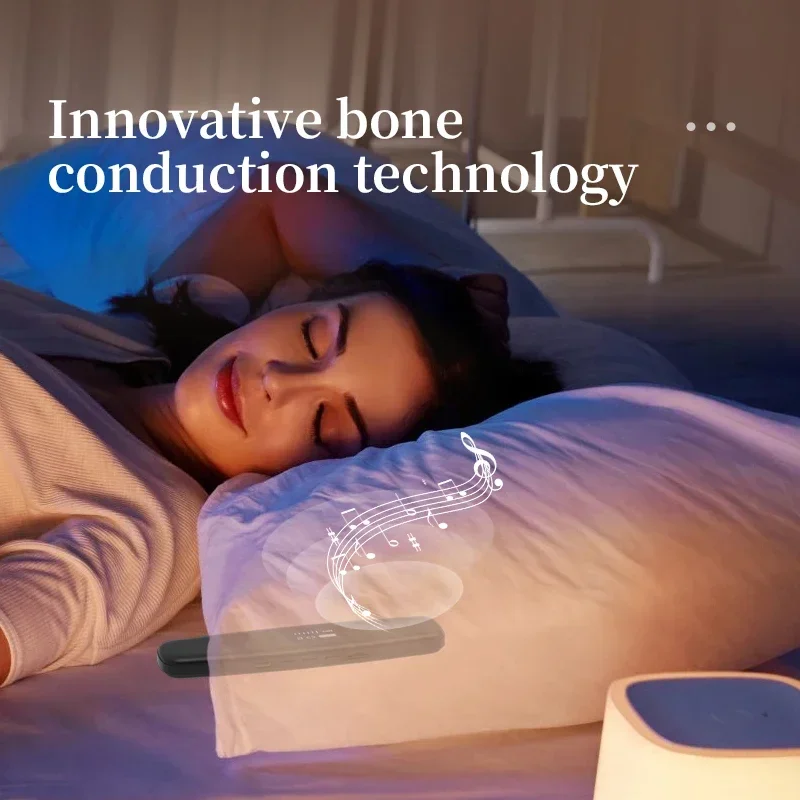 

Speakers Stereo Bass Under Music Box Wireless Portable Pillow Improve Sleep Support TF Card Playback Bone Conduction Bluetooth