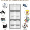 5/10 Grids Over The Door Storage Organizer Bag,Multi-layer Hanging Bags with Hook for Kids Toys Sundries,Fabric Closet Organiser 5