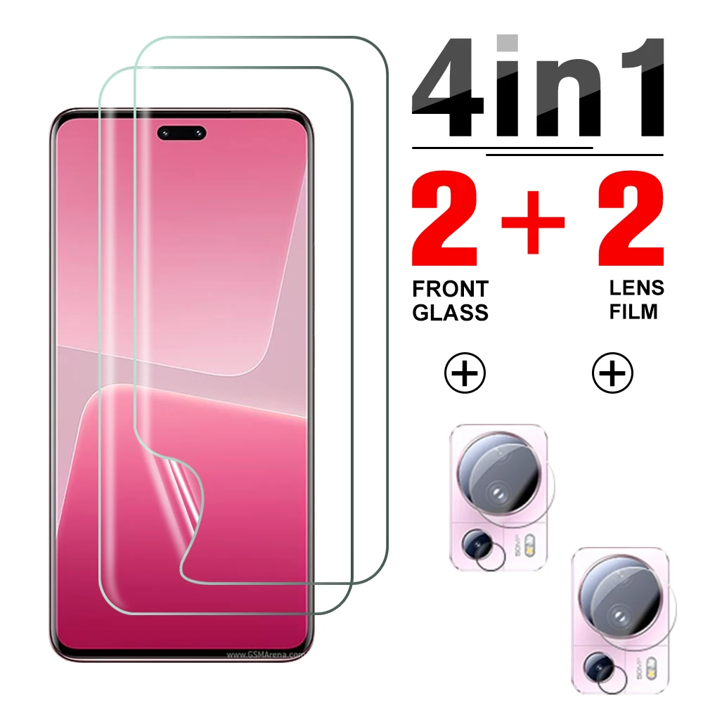 

Передняя Гидрогелевая пленка 4 в 1 для Xiao mi 13 Lite, защитные пленки для объектива камеры xio mi 13 Lite, Mi 13, Xiaomi13 Lite, пленка для телефона, не стекло