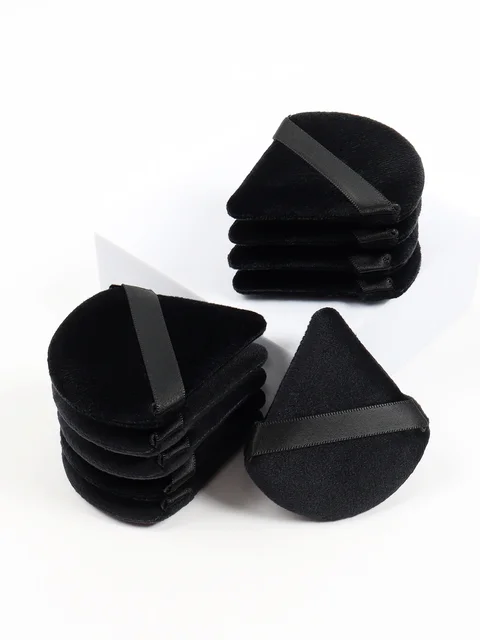 Borla de maquillaje triangular de terciopelo: Sellado Perfecto Emoape