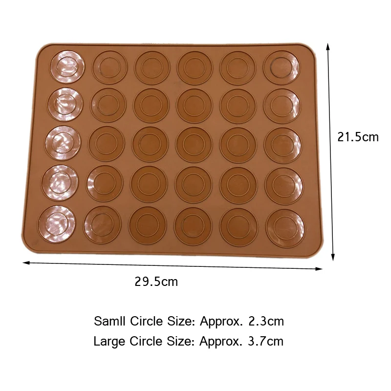 SILIKOLOVE 42*29.5 cm Baking Mat Non-Stick Silicone Pad Sheet Bakeware  pastry Tools Rolling Dough Mat for Cake Cookie Macaron