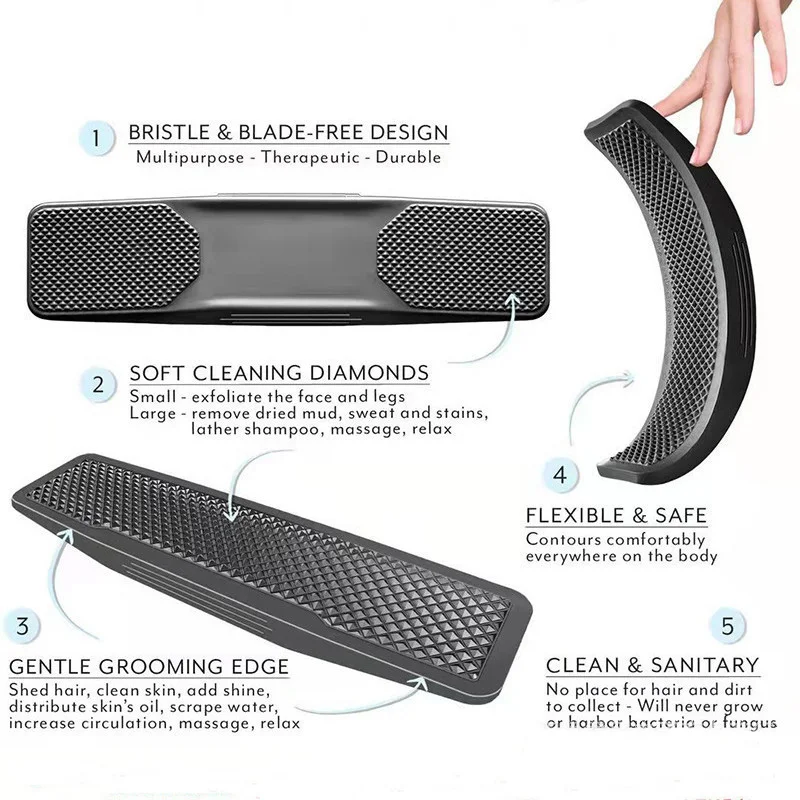 Harness Supplies Multi-functional Horse brush Horse Beauty Bath Massage brush Flea cleaning rubber comb