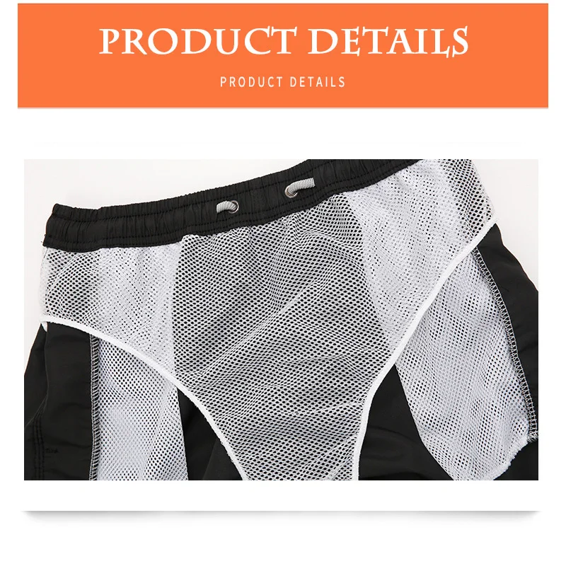 Men's Print Swim Shorts Summer Beach Surfing Sportswear Jogging Shorts Quick Dry Fitness Casual Summer Shorts