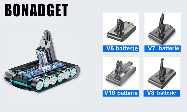 FLYLINKTECH Batterie Dyson V7 SV11, 6000mAh Dyson V7 Batterie Batterie de  Remplacement pour Dyson V7 Aspirateur