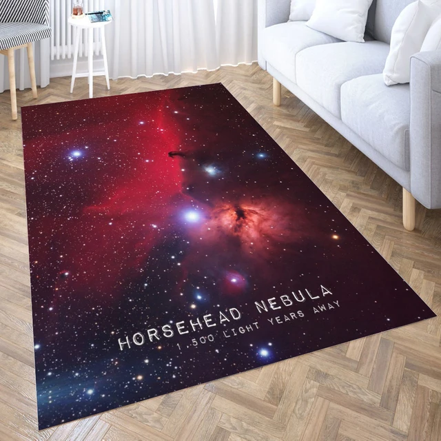 Universe Nebula Sky Kitchen Rug 3d Modern Style Living Room Carpet