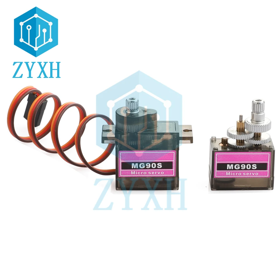 RC Servo Extension Cable MG90D Digital Servo MG90S Analog Servo Metal Gear 90/180/270/360 Degree 2.2KG For RC Helicopter Aircraft Plane Boat Car
